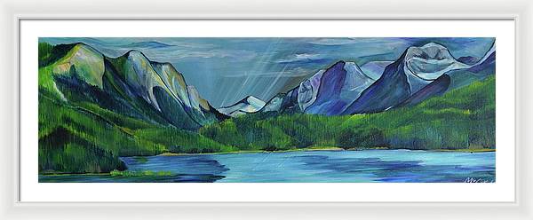 Hyalite Reservoir - Framed Print