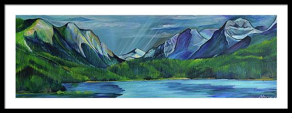 Hyalite Reservoir - Framed Print