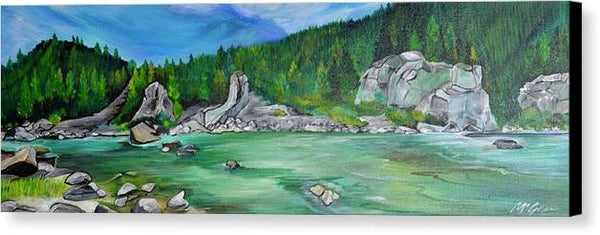 Madison River Float - Canvas Print
