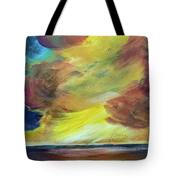 Montana Lake Storm - Tote Bag