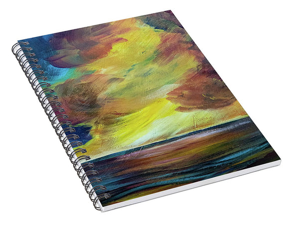 Montana Lake Storm - Spiral Notebook