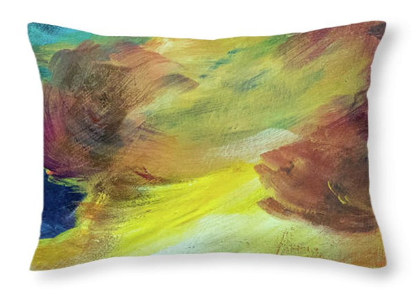 Montana Lake Storm - Throw Pillow