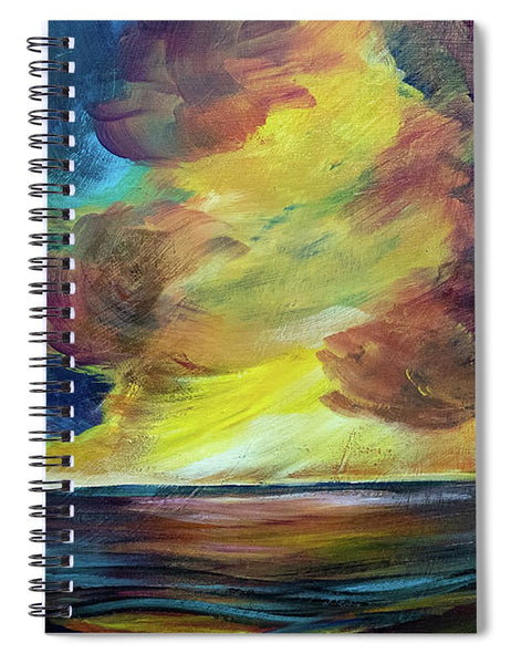 Montana Lake Storm - Spiral Notebook