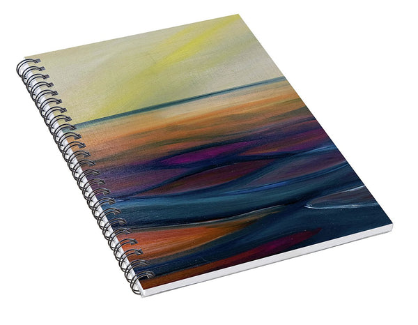 Montana Lake Sunset - Spiral Notebook