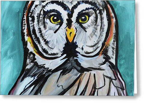 Rosebud Owl - Greeting Card