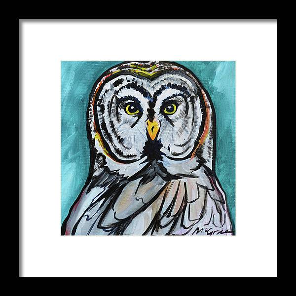 Rosebud Owl - Framed Print