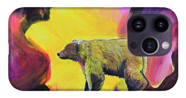 Rosebud Poppa Bear - Phone Case