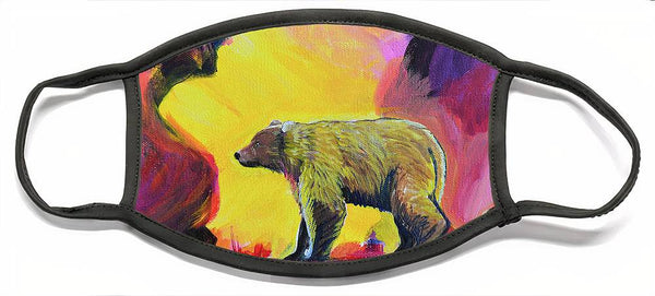 Rosebud Poppa Bear - Face Mask