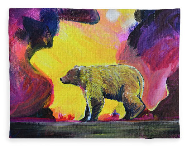 Rosebud Poppa Bear - Blanket