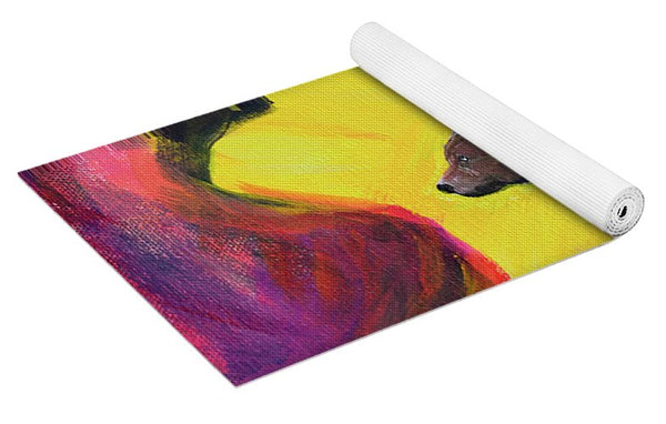 Rosebud Poppa Bear - Yoga Mat