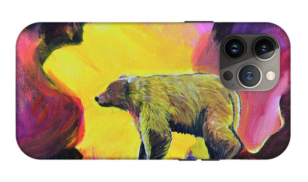 Rosebud Poppa Bear - Phone Case