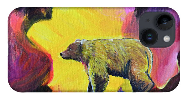 Rosebud Poppa Bear - Phone Case