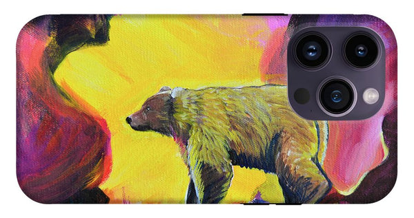 Rosebud Poppa Bear - Phone Case