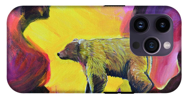Rosebud Poppa Bear - Phone Case