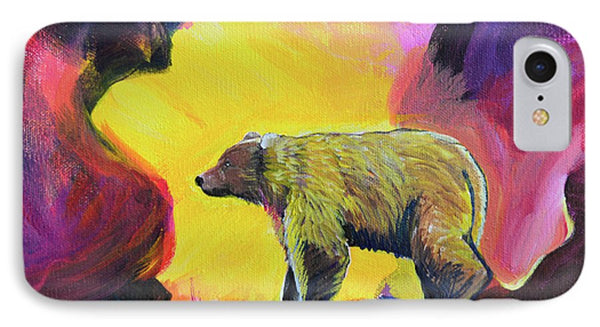 Rosebud Poppa Bear - Phone Case