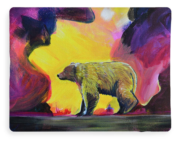 Rosebud Poppa Bear - Blanket