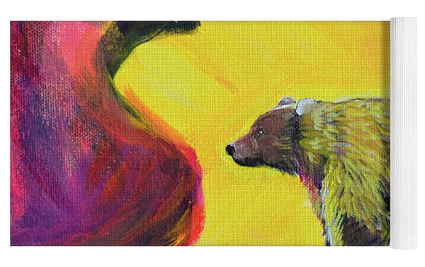 Rosebud Poppa Bear - Yoga Mat