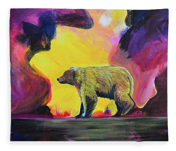 Rosebud Poppa Bear - Blanket