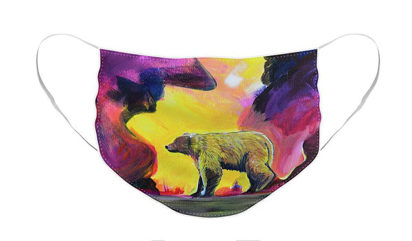 Rosebud Poppa Bear - Face Mask