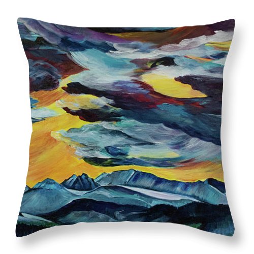 Spanish Peaks - Throw Pillow