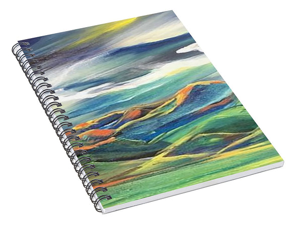 Sun Dancing on the Bridgers - Spiral Notebook