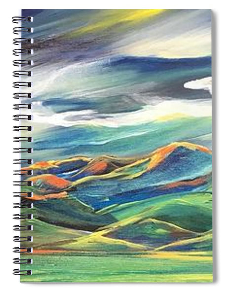 Sun Dancing on the Bridgers - Spiral Notebook