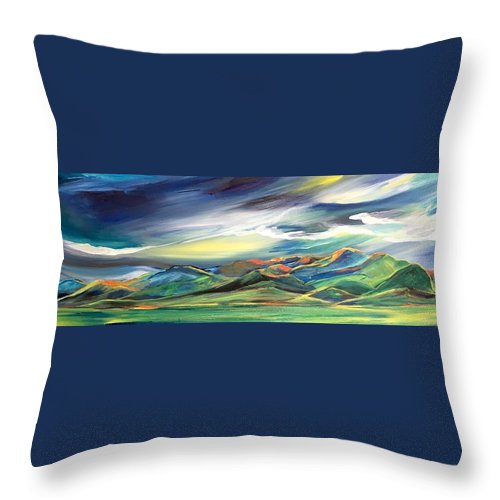 Sun Dancing on the Bridgers - Throw Pillow