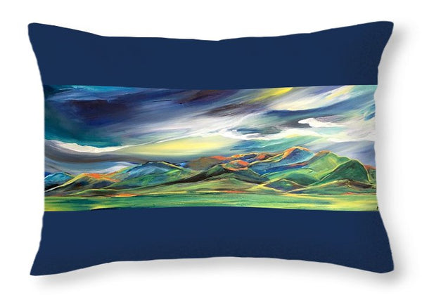 Sun Dancing on the Bridgers - Throw Pillow