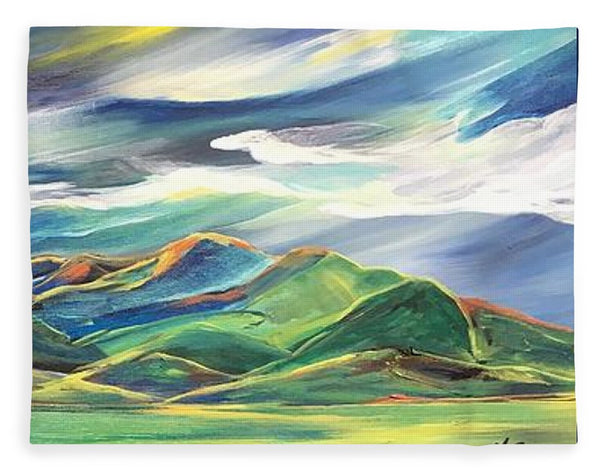 Sun Dancing on the Bridgers - Blanket