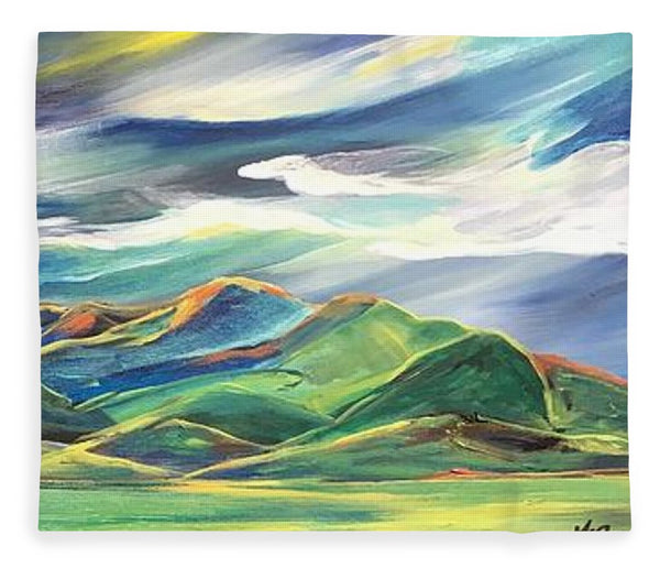 Sun Dancing on the Bridgers - Blanket