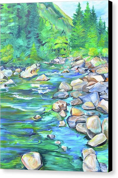West Boulder River - Canvas Print