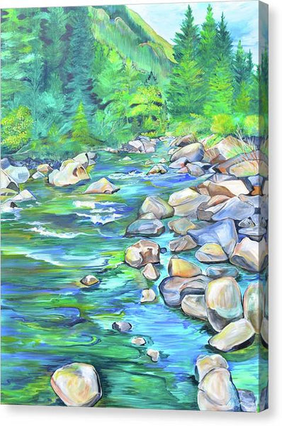 West Boulder River - Canvas Print