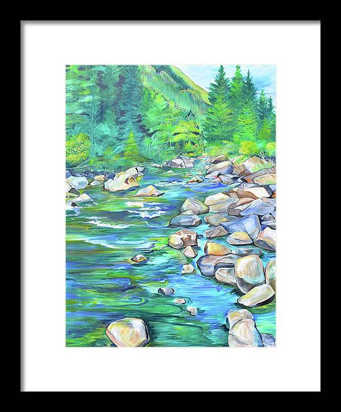 West Boulder River - Framed Print