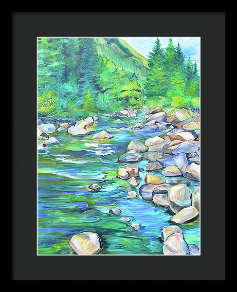 West Boulder River - Framed Print