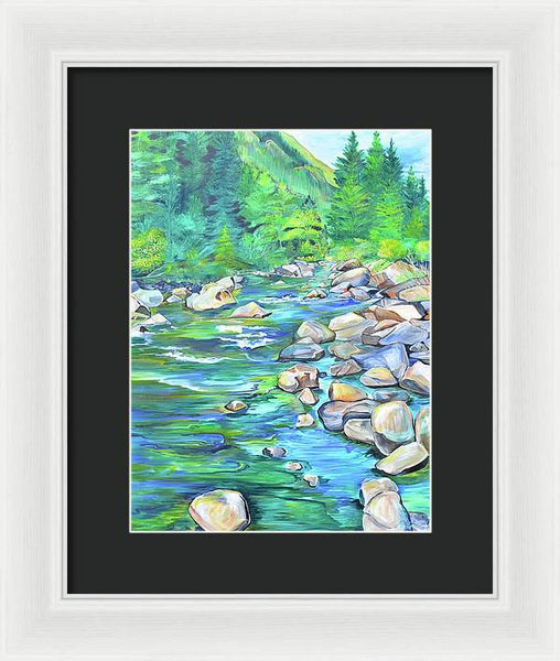 West Boulder River - Framed Print