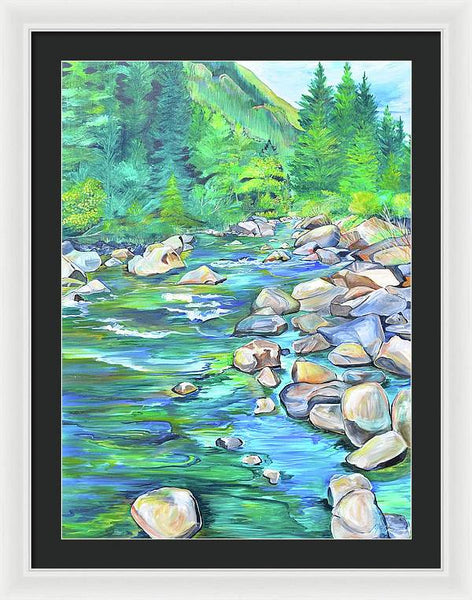West Boulder River - Framed Print
