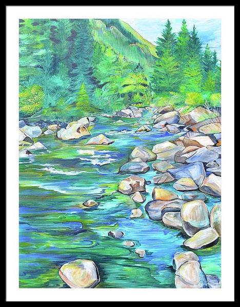West Boulder River - Framed Print