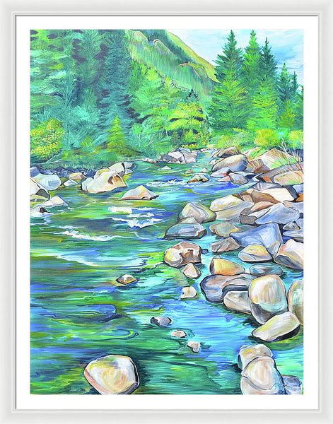 West Boulder River - Framed Print