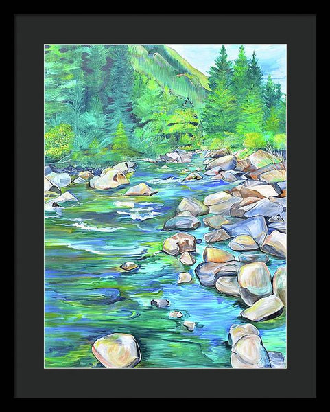 West Boulder River - Framed Print