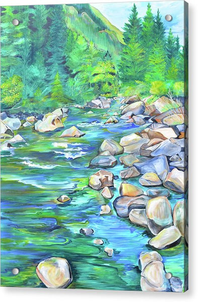 West Boulder River - Acrylic Print