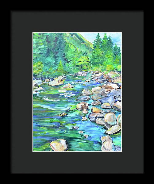 West Boulder River - Framed Print