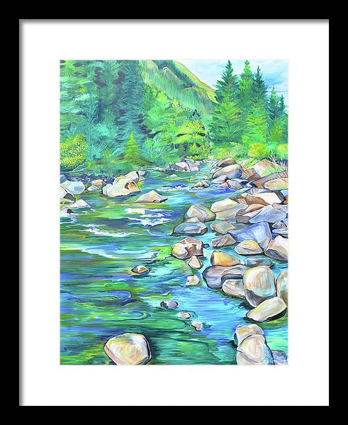 West Boulder River - Framed Print