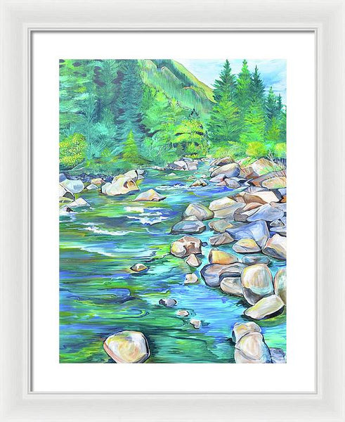 West Boulder River - Framed Print