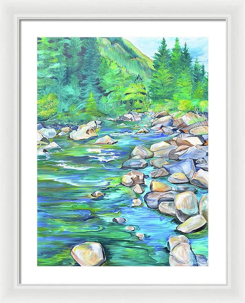 West Boulder River - Framed Print
