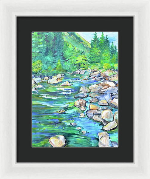 West Boulder River - Framed Print