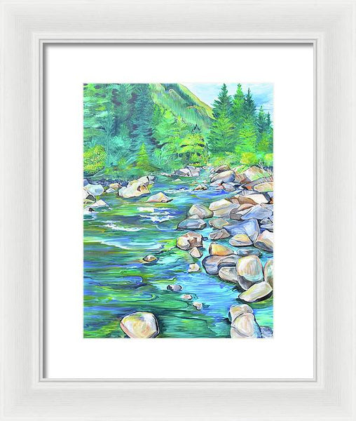 West Boulder River - Framed Print