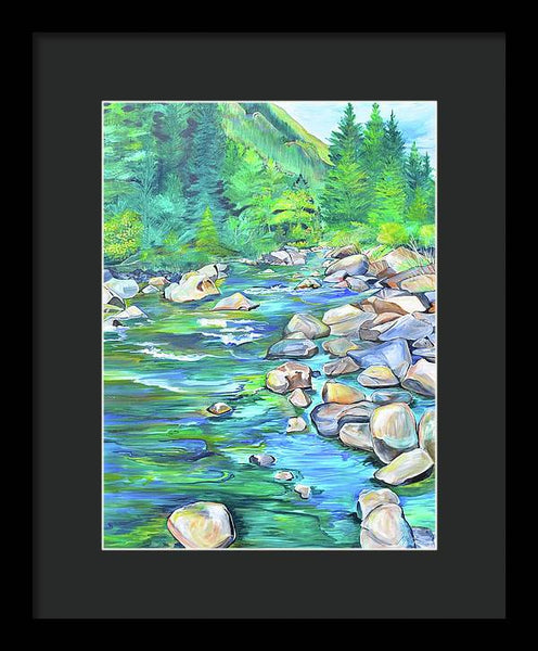 West Boulder River - Framed Print