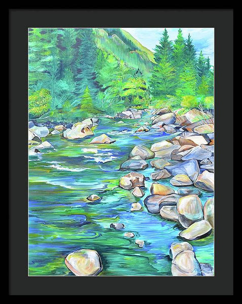 West Boulder River - Framed Print