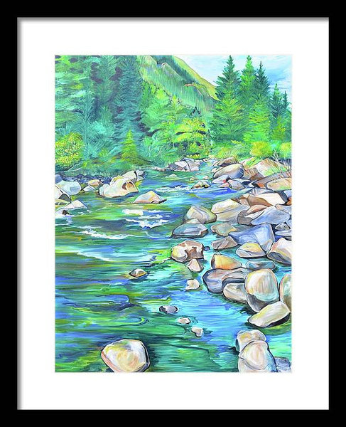 West Boulder River - Framed Print