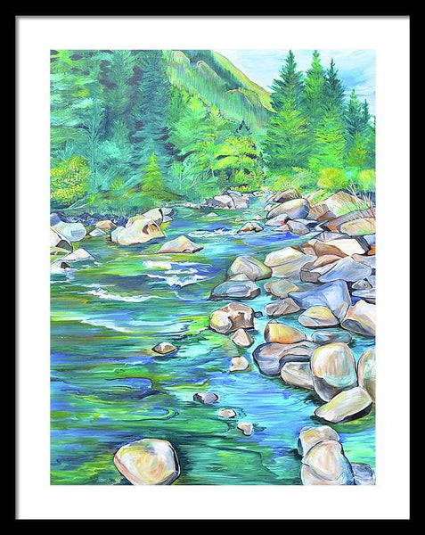 West Boulder River - Framed Print
